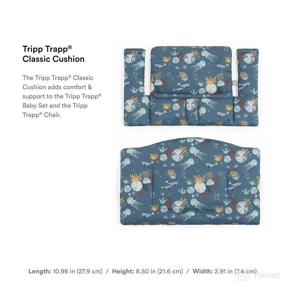 img 2 attached to 🪑 Enhance Comfort and Support with Tripp Trapp Classic Cushion 'Into The Deep' - Perfect Match for Tripp Trapp Chair & High Chair - Machine Washable - Universal Fit