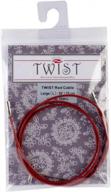 🧶 chiaogoo cable 30 inch (75cm) with key: enhance knitting experience with twist red lace interchangeable large needle set 7530-l logo
