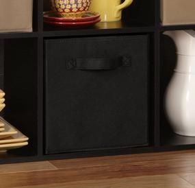 img 3 attached to Cubeicals Black Fabric Drawer By ClosetMaid 5784 - Stylish And Functional Storage Solution