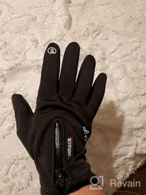 img 7 attached to Водонепроницаемые термо-перчатки с сенсорным экраном для мужчин и женщин от Weitars - идеальны для пеших прогулок, велосипедных прогулок и сохранения тепла в зимнее время