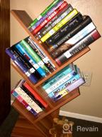 img 1 attached to Geometric Tree Bookshelf Organizer: 9-Shelf MDF Storage Rack For Books, CDs, And Albums - Holds Up To 5Kgs Per Shelf (Black) review by Jacob Jefferson