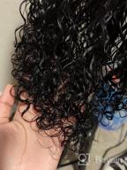 img 1 attached to Get Fabulous Curls With ALLRUN Brazilian Kinky Curly Human Hair Wig - Pre Plucked, Baby Hair, Bleached Knots, 150% Density, 4X4 Lace Front, Perfect For Black Women (16 Inch) review by Johnathan Delic