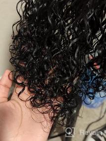 img 7 attached to Get Fabulous Curls With ALLRUN Brazilian Kinky Curly Human Hair Wig - Pre Plucked, Baby Hair, Bleached Knots, 150% Density, 4X4 Lace Front, Perfect For Black Women (16 Inch)