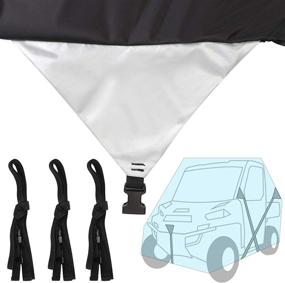 img 2 attached to 🚙 Waterproof Heavy Oxford Material UTV Cover, NEVERLAND Deluxe for Polaris RZR Yamaha YXZ Can-Am Maverick Honda Pioneer Kawasaki Wildcat 2-3 Passenger