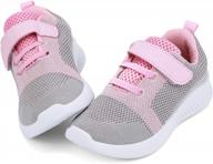 nerteo kids jogging sports sneakers - running/walking shoes for toddlers/little boys and girls logo