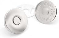 18-миллиметровые серебряные магнитные кнопки с прочной застежкой для шитья сумок 6 пакетов mns логотип