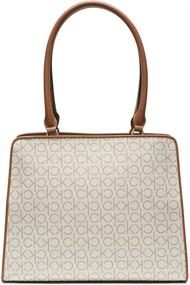 img 3 attached to Calvin Klein Textured Caramel Embossed Women's Handbags & Wallets at Totes