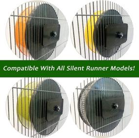 img 2 attached to 🐹 Cage Attachment for Noiseless Runner Exercise Wheels