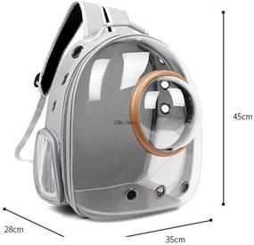 img 1 attached to Backpack Carrier Approved Transparent Sightseeing Small Animals