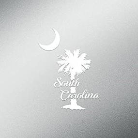 img 2 attached to 🌴 Premium Quality CMI DD553 Palmetto Tree South Carolina Decal Sticker - 5.5-Inches Tall - White Vinyl