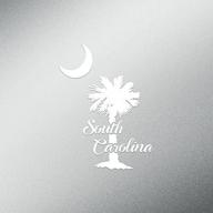 🌴 premium quality cmi dd553 palmetto tree south carolina decal sticker - 5.5-inches tall - white vinyl логотип