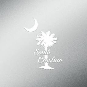 img 4 attached to 🌴 Premium Quality CMI DD553 Palmetto Tree South Carolina Decal Sticker - 5.5-Inches Tall - White Vinyl