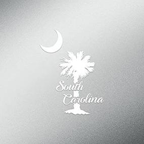 img 3 attached to 🌴 Premium Quality CMI DD553 Palmetto Tree South Carolina Decal Sticker - 5.5-Inches Tall - White Vinyl