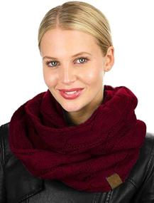 img 1 attached to 🧣 C.C Women's Winter Infinity Pullover - Women's Accessories in Scarves and Wraps