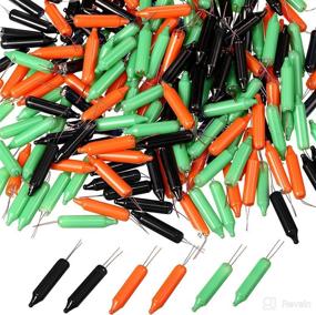 img 2 attached to 🎄 Set of 100 Xmas Tree Decorative Light Bulbs, 2.5V Mini Replacement Supplies – Orange, Black, and Green Colors, 0.17A, 0.42W