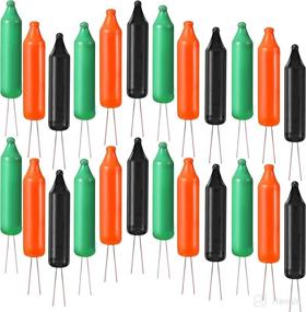 img 4 attached to 🎄 Set of 100 Xmas Tree Decorative Light Bulbs, 2.5V Mini Replacement Supplies – Orange, Black, and Green Colors, 0.17A, 0.42W