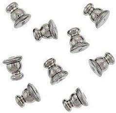 img 1 attached to 💎 UnCommon Artistry Bullet Clutches Silver Plated: Enhance Your Post Earrings with 25 pcs