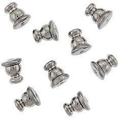 img 2 attached to 💎 UnCommon Artistry Bullet Clutches Silver Plated: Enhance Your Post Earrings with 25 pcs