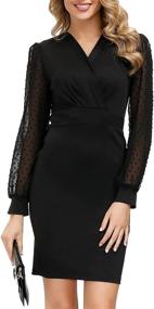 img 4 attached to Exquisite GRACE KARIN Cocktail Business Bodycon Dresses for Stylish Women