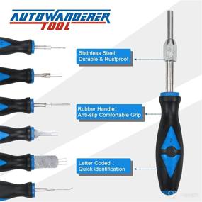 img 3 attached to AutoWanderer Tool Universal Terminal Release Kit With 23 PCS Terminal Kit For American Domestic And Imported Vehicles