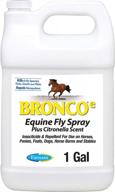 keep your horses and dogs fly-free with farnam broncoe equine fly spray - 128 ounce citronella scented refill! logo