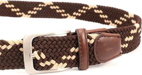 img 2 attached to Jiguoor Braided Stretch Elastic Fabric Women's Accessories ~ Belts