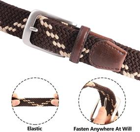 img 1 attached to Jiguoor Braided Stretch Elastic Fabric Women's Accessories ~ Belts