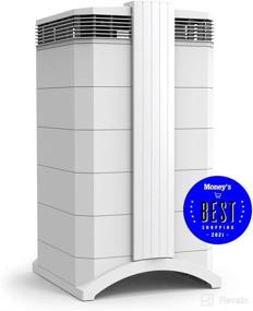 img 2 attached to 🌬️ IQAir HealthPro Plus Air Purifier - Medical Grade H14 HyperHEPA Filter for Large Home Room up to 1125 sq ft, Air Cleaner for Viruses, Bacteria, Allergens, Asthma Triggers, Smoke, Mold, Pets, Dust, Odor, Swiss Made, White