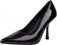 vivianly women's pointed pumps with medium heels and stiletto high heels in patent leather logo