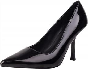 img 4 attached to Vivianly Women'S Pointed Pumps With Medium Heels And Stiletto High Heels In Patent Leather