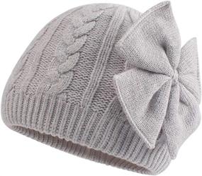 img 4 attached to 🧣 Cold Weather Infant Girls' Accessories: Duoyeree Toddler Beanie with Lining