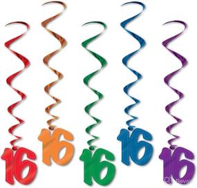 img 1 attached to Pack of 16 Assorted Colorful Whirls (5 per Package)