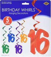 pack of 16 assorted colorful whirls (5 per package) logo