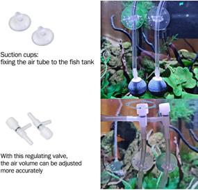 img 1 attached to 🐠 FEDOUR Aquarium Air Pump, Silent Whisper Aerator with Accessories, 2 Outlets Silent Oxygen Pump for Fish and Turtle Tanks from 10 to 100 Gallons