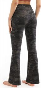 img 4 attached to Women'S High Waisted Bootcut Yoga Pants With Pockets For Workout & Dress Wear