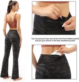 img 1 attached to Women'S High Waisted Bootcut Yoga Pants With Pockets For Workout & Dress Wear