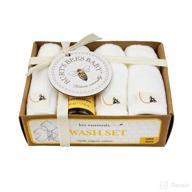 🛁 burt's bees baby organic washcloth gift box: gentle cloud-themed bath essentials logo
