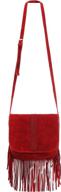 zlyc bohemian nubuck leather shoulder women's handbags & wallets : shoulder bags logo