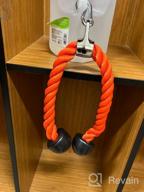 img 1 attached to 27 & 36 Inch Deluxe Tricep Rope Cable Attachment With 4 Colors - Exercise Machine Pulley System Gym Pull Down Rope With Carabiner By Yes4All review by Keith Barra