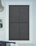 light filtering cellular honeycomb shade: anthracite, cordless and single cell, 18" w x 48" h logo