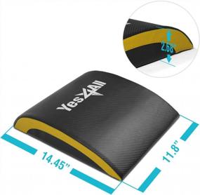 img 3 attached to 🧘 Yes4All Ab Exercise Mat: Enhance Abs Workout with Abdominal Wedge – Comfortable Support for Sit-Ups, No Tailbone Pain