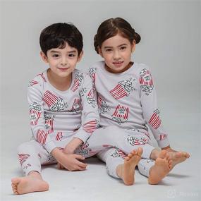 img 2 attached to 👕 Mini-K Baby Toddler Kids Boys Girls 100% Cotton Long Sleeve Pajamas Set - 2pcs Sleepwear PJs