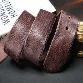 img 1 attached to Stylish And Durable: KEECOW Men'S Italian Leather Belt With Anti-Scratch Buckle