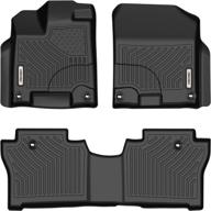 top-rated oedro 2019-2023 honda passport floor mats - custom fit, all-weather & black tpe floor liners логотип