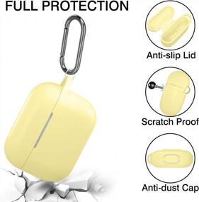 img 2 attached to Protect Your AirPods Pro With Hamile'S Shockproof Silicone Case In Milk Yellow - Compatible With Apple 2019 Charging Case And Comes With A Keychain