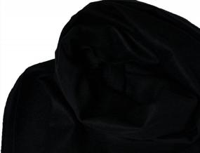 img 1 attached to 100% Brushed Pure Silk Long Solid Scarf For Men And Women