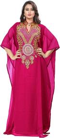 img 3 attached to KoC Womens Kaftan Farasha KFTN116 Black Women's Clothing ~ Dresses