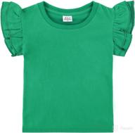 👕 adorable ruffle heavyweight t-shirts for baby & toddler girls by a&j design логотип