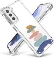 cutebe cute clear crystal case for samsung galaxy s21 2021 - ударопрочная серия hard pc + tpu bumper, устойчивая к желтому цвету защитная крышка с белым цветочным дизайном для женщин и девочек логотип