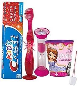 img 1 attached to Princess Inspired Toothbrush Toothpaste Mouthwash Oral Care in Children's Dental Care